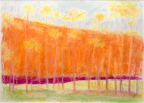 Wolf Kahn - Pastel Landscape