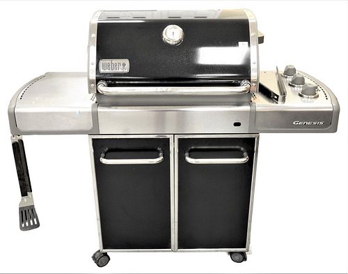 Weber Genesis Grill, stainless and black.