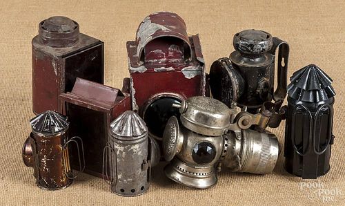 Group of miscellaneous lanterns, 19th/20th c.