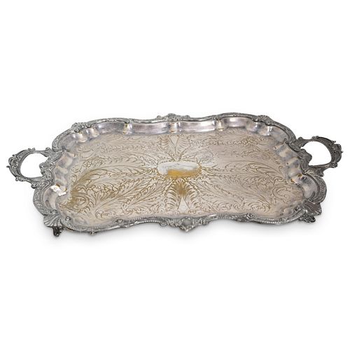 Antique Silver Plated Tray