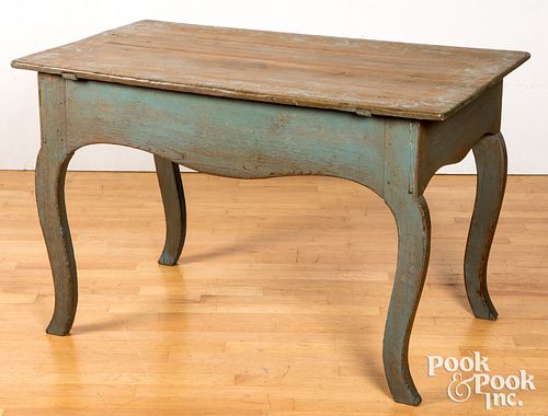 Scandinavian painted pine table, 19th c.