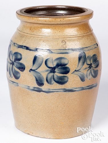 Pennsylvania two-gallon stoneware crock, 19th c.