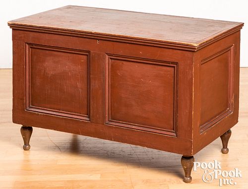 Indiana painted poplar blanket chest, 19th c.