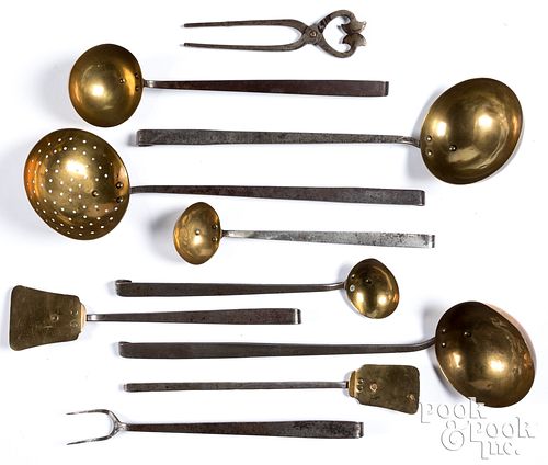 Seven F. B. S. Canton Ohio long handled utensils