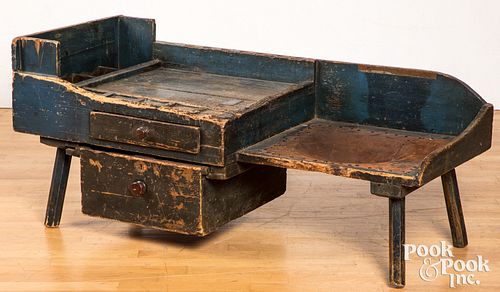 Painted cobblers bench, 19th c.