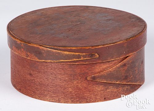Painted bentwood pantry box, late 19th c.