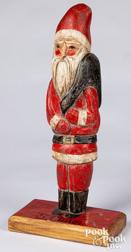 Pam Schifferl carved and painted Santa Claus