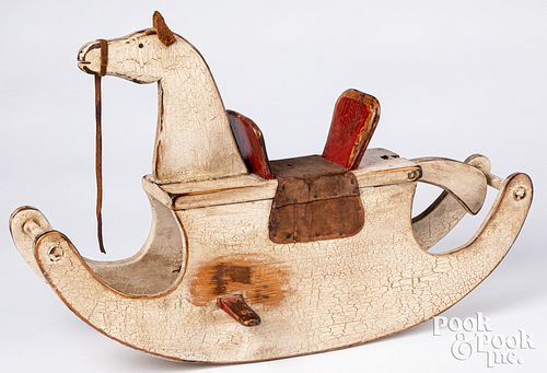 Small painted hobby horse, probably by Schifferl