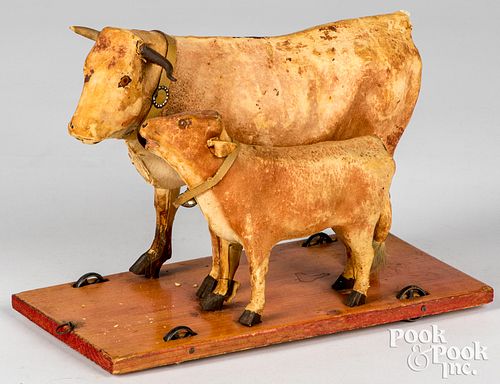 Cow pull toy, ca. 1900
