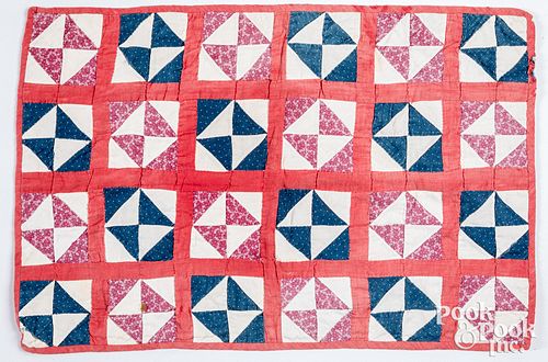 Doll's patchwork quilt, early 20th c.