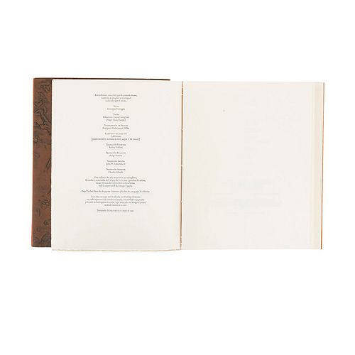 Pontiggia, Giuseppe- Sesma, Raymundo. Antidetti. Milán, 1992. Edición de 110 ejemplares, firmado por Pontiggia y Sesma, numerado 3/PA.