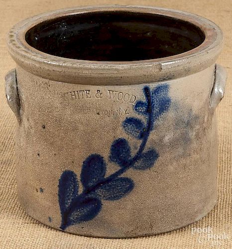 New York stoneware crock, 19th c.