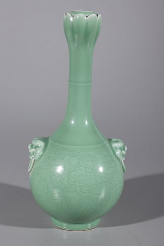 Chinese Celadon Bottle Vase