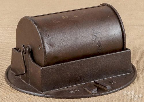 J. Savory & Son cast iron coffee roaster, ca. 1900