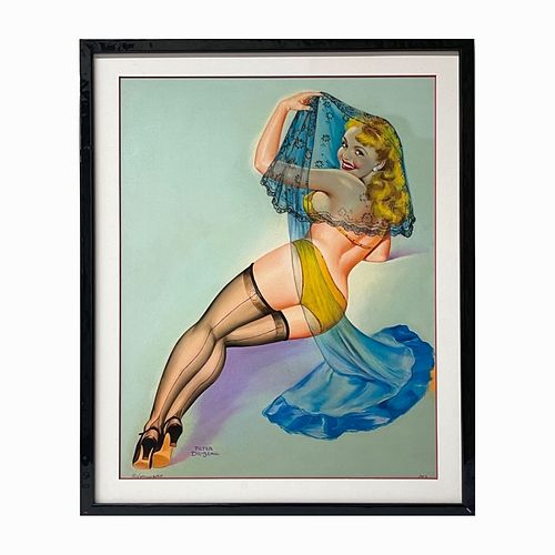 Gil Elvgren Pin-Up Girl Framed Print