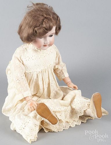 Armand Marseille bisque head doll, 19th c., inscribed {Armand Marseille Germany 390n A10M}