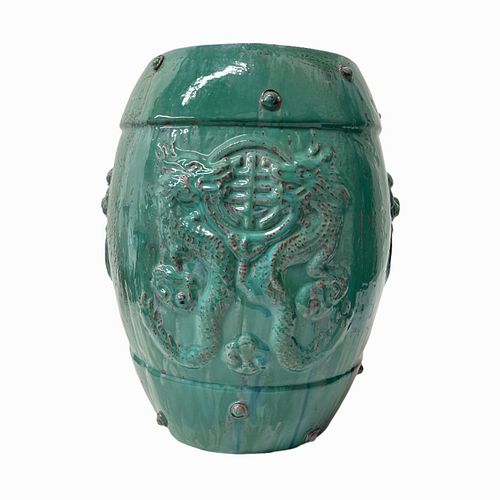 Chinese Large Porcelain Urn with Longevity Symbol