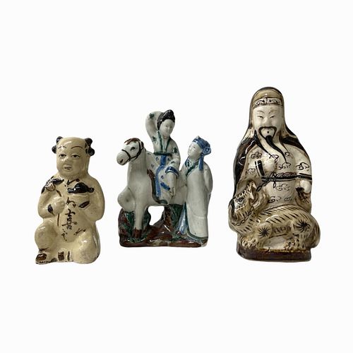 Lot of 3 Chinese Porcelain Figures