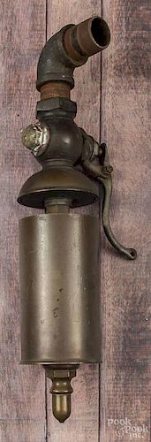 Large brass steam whistle, ca. 1900