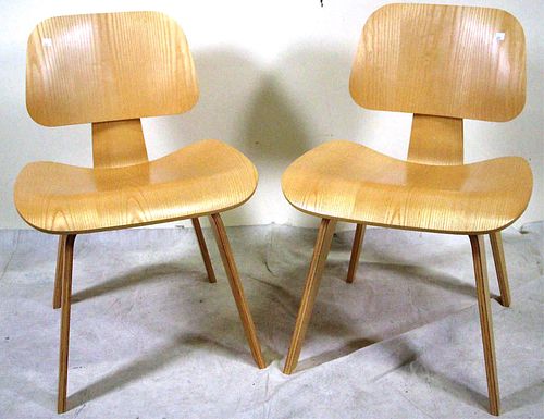PAIR OF EAMES BY HERMAN MILLER CHAIRS