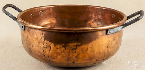 Large copper cooking pot, 19th c.
