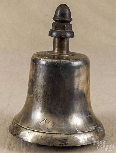 Bell metal cast ship's bell, 19th c.