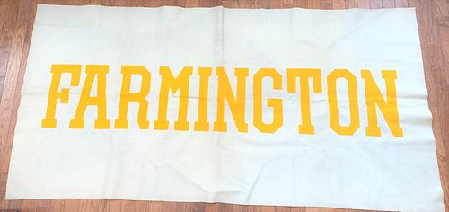 Large Farmington College Felt Banner 