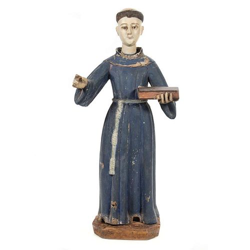 Spanish Colonial Figure of a Saint
