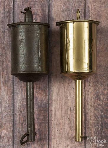 Brass clockwork spit, 19th c.