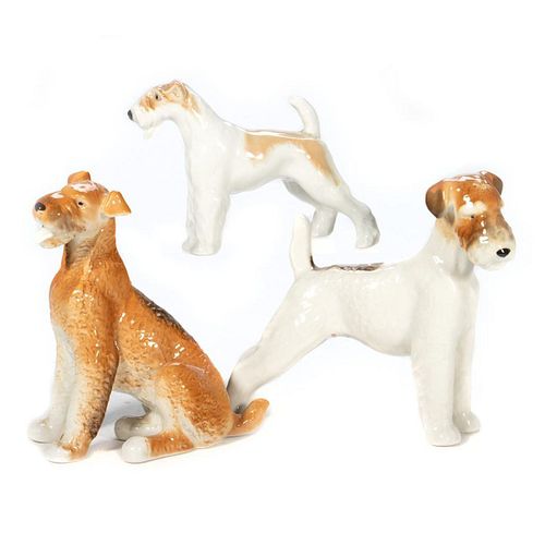Russian Lomonosov Porcelain Terrier Group