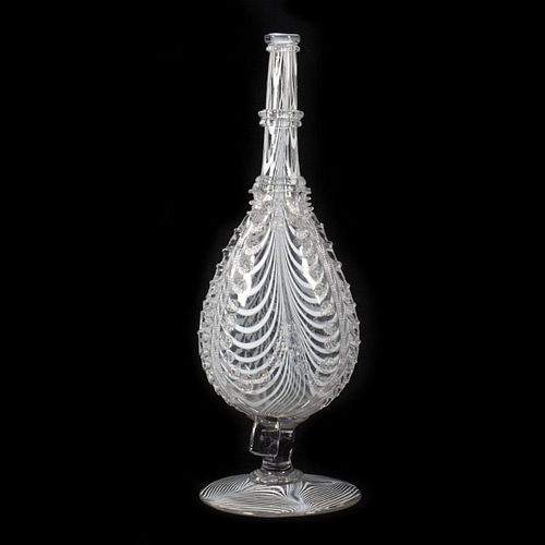 Victorian Nailsea Glass Decanter