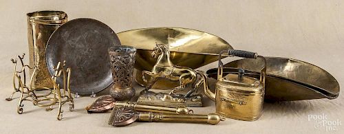 Group of miscellaneous brass, 19th/20th c.