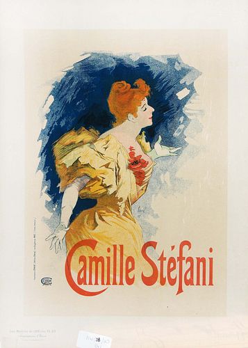 Jules Cheret - "Camille Stefani" Vintage Poster