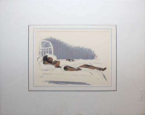Al Hirschfeld "Cocoa Venus," from "Harlem" Portfolio