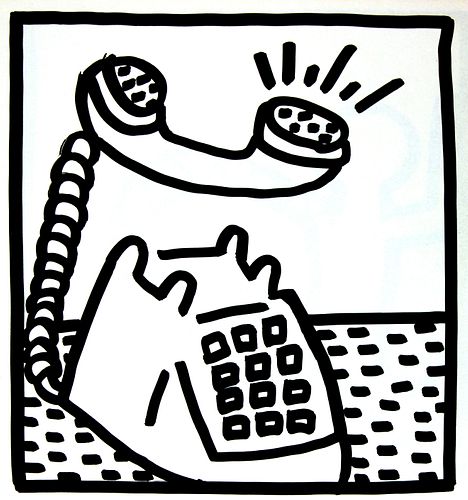 Keith Haring - Untitled (Phone Call)