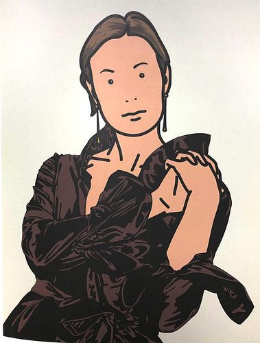Julian Opie - Anya with hands together