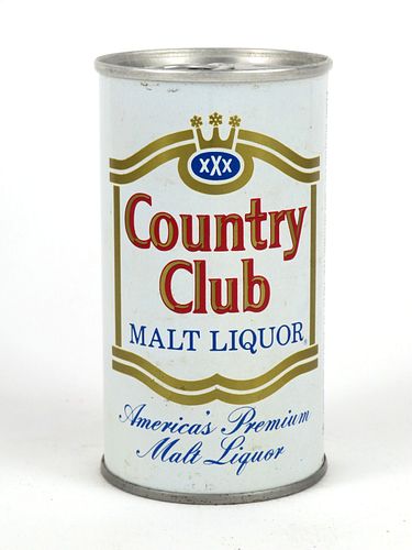 Country Club Malt Liquor ~ 12oz Rolled (Test Can?) ~ T57-30v