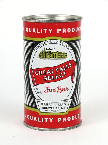 Great Falls Select Beer ~ 12oz ~ 74-22
