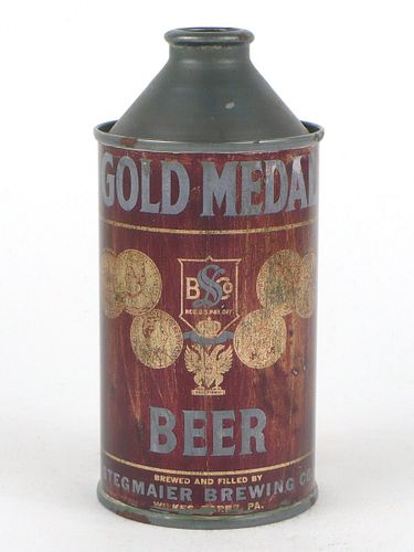 Gold Medal Beer ~ 12oz Cone Top Can ~ 165-29
