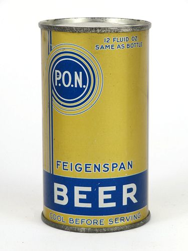Feigenspan P.O.N. Beer ~ 12oz ~ 117-07.1