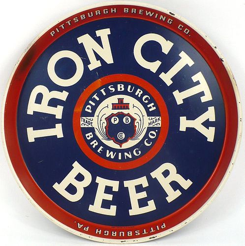 Iron City Beer ~ 12 inch tray 