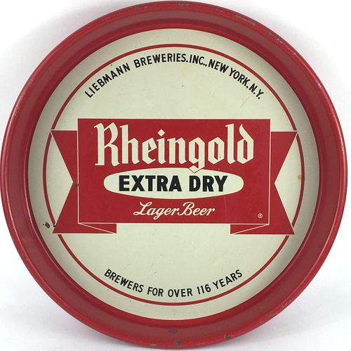 Rheingold Extra Dry Beer ~ 13 inch tray 
