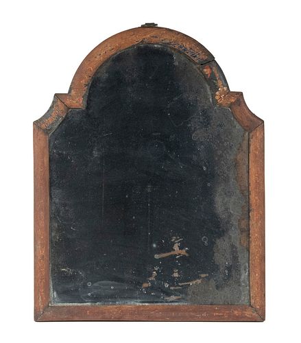 EARLY 18TH C. QUEEN ANNE COURTING MIRROR