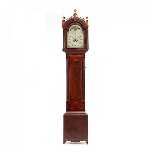 Federal Inlaid Tall Case Clock