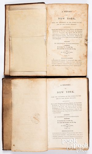 A History of New York, ten vols, 1809