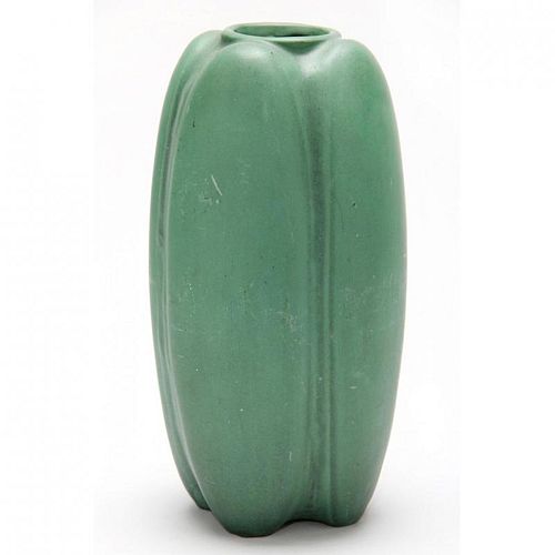 Teco, Arts and Crafts Pottery Tall Vase