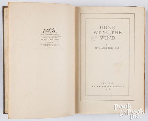 First edition Gone With The Wind, 1936