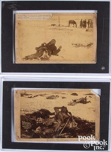Two photos taken the day after Wounded Knee