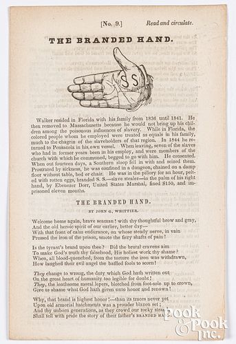 The Branded Hand anti-slavery pamphlet