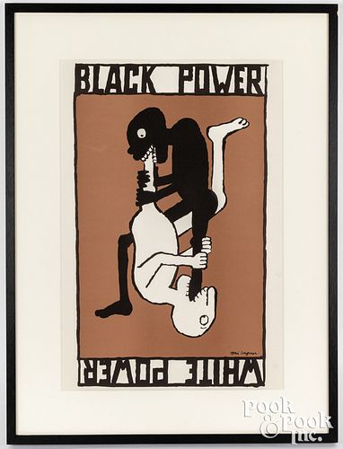 Tomi Ungerer, Black Power/White Power poster, 1967